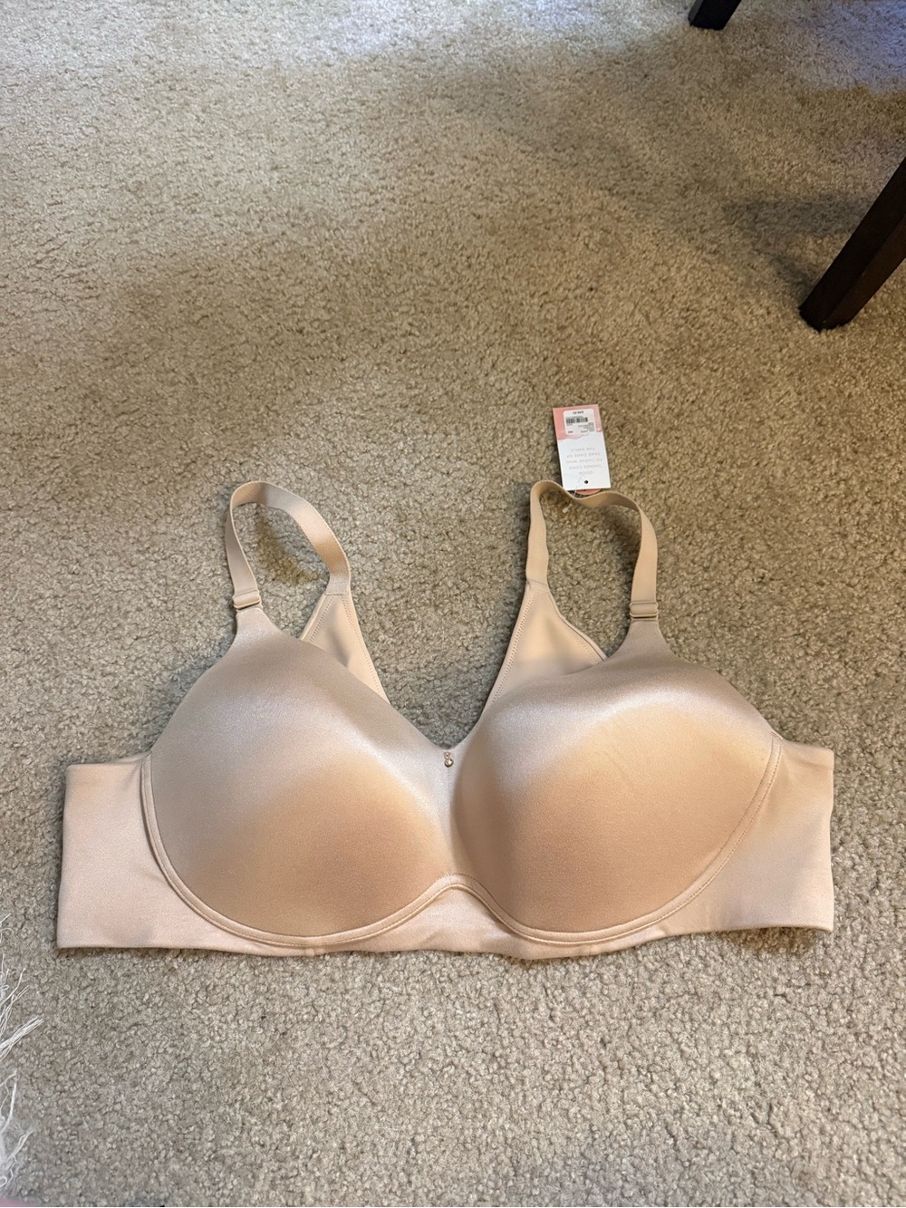 Cacique Nude Seamless Lightly Lined No Wire Bra 46 C